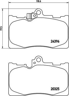 Brembo P 83 072 - Set placute frana,frana disc parts5.com