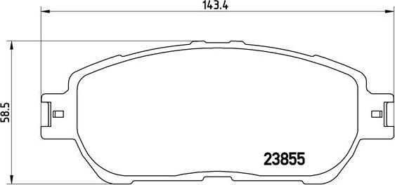 Brembo P 83 105 - Комплект спирачно феродо, дискови спирачки parts5.com