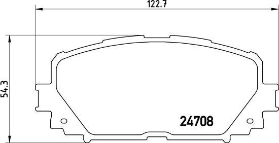 Brembo P 83 101 - Комплект спирачно феродо, дискови спирачки parts5.com