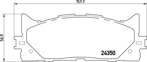 Brembo P 83 117 - Комплект спирачно феродо, дискови спирачки parts5.com