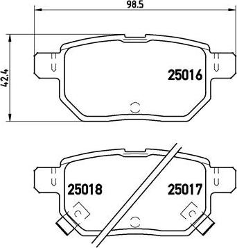 Brembo P 83 133 - Zestaw klocków hamulcowych, hamulce tarczowe parts5.com