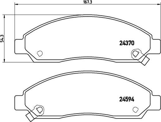 Brembo P 34 005 - Set placute frana,frana disc parts5.com