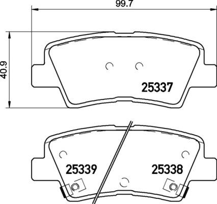 Brembo P 30 094X - Sada brzdových destiček, kotoučová brzda parts5.com