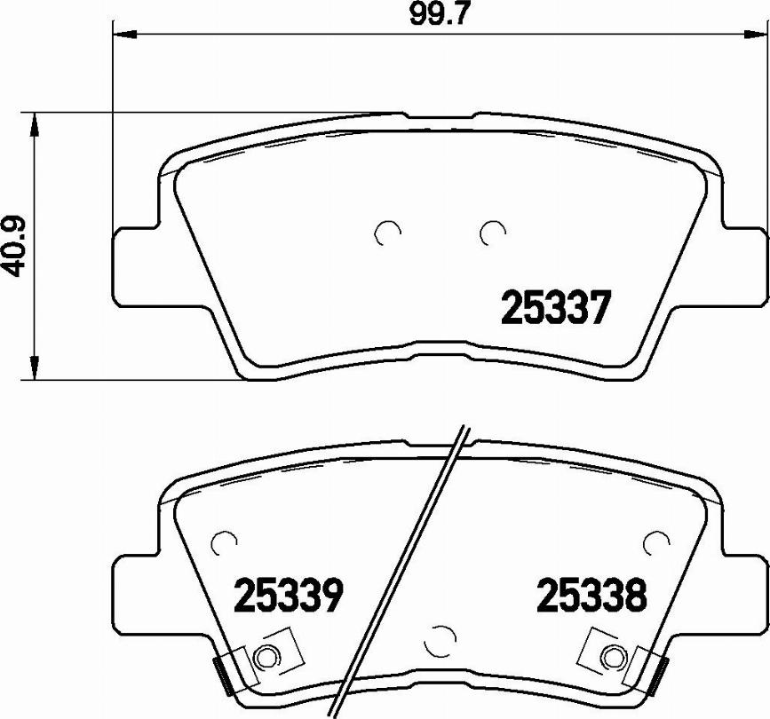 Brembo P 30 067E - Sada brzdových destiček, kotoučová brzda parts5.com