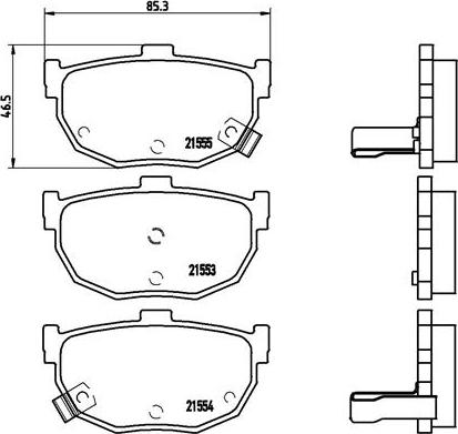 Brembo P 30 003 - Bremsbelagsatz, Scheibenbremse parts5.com