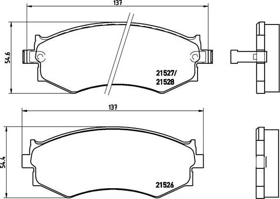 Brembo P 30 002 - Juego de pastillas de freno parts5.com