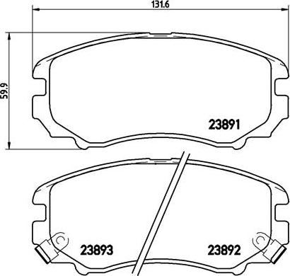 Brembo P 30 018X - Set placute frana,frana disc parts5.com