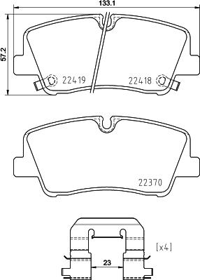 Brembo P 30 089 - Brake Pad Set, disc brake parts5.com