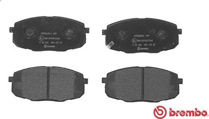 Brembo P 30 034 - Komplet zavornih oblog, ploscne (kolutne) zavore parts5.com