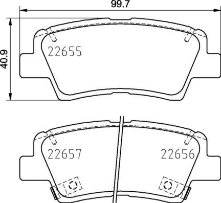 Brembo P 30 103 - Komplet zavornih oblog, ploscne (kolutne) zavore parts5.com