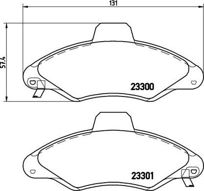 Brembo P 24 045 - Set placute frana,frana disc parts5.com