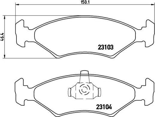 Brembo P 24 043 - Σετ τακάκια, δισκόφρενα parts5.com