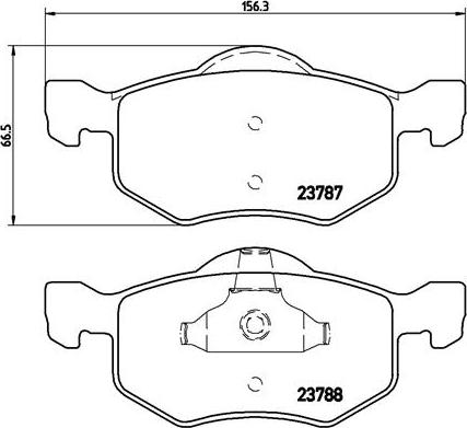 Brembo P 24 056 - Brake Pad Set, disc brake parts5.com
