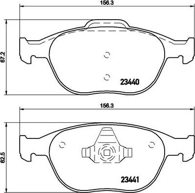 Brembo P 24 058 - Set placute frana,frana disc parts5.com