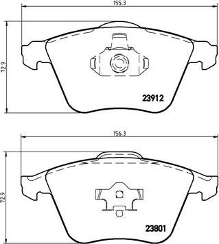 Brembo P 24 057 - Set placute frana,frana disc parts5.com