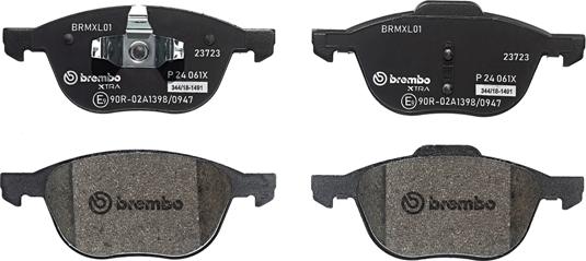 Brembo P 24 061X - Set placute frana,frana disc parts5.com