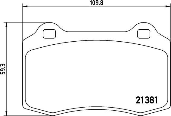 Brembo P 24 073 - Bremsbelagsatz, Scheibenbremse parts5.com