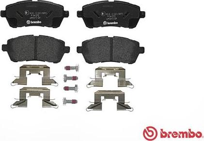 Brembo P 24 072 - Brake Pad Set, disc brake parts5.com