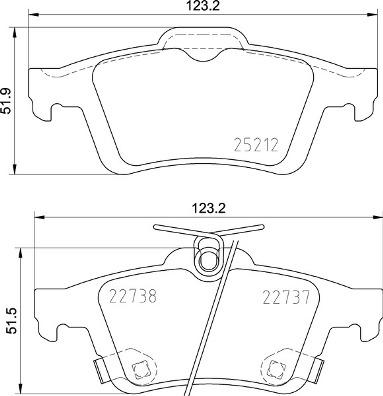 Brembo P 24 216 - Fékbetétkészlet, tárcsafék parts5.com