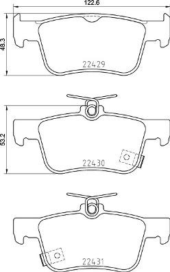 Brembo P 28 089 - Komplet zavornih oblog, ploscne (kolutne) zavore parts5.com