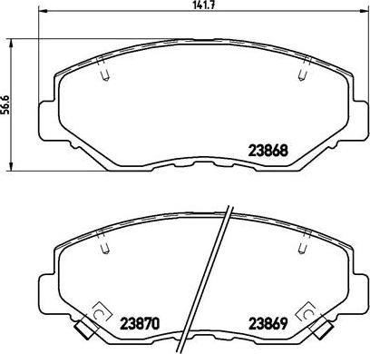 Brembo P 28 035X - Fren balata seti, diskli fren parts5.com