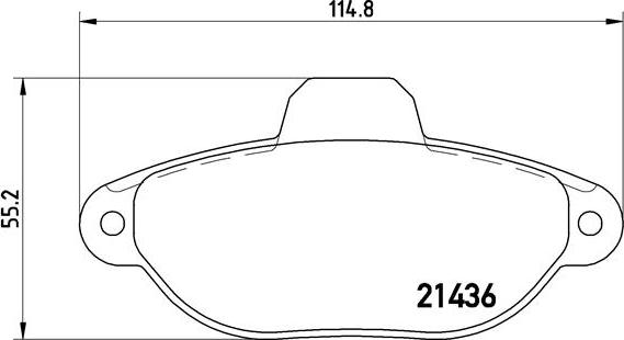 Brembo P 23 096 - Set placute frana,frana disc parts5.com