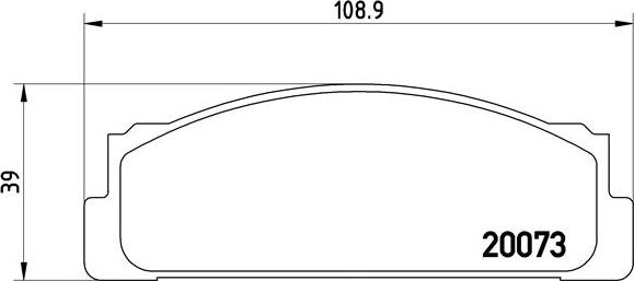 Brembo P 23 003 - Komplet pločica, disk-kočnica parts5.com