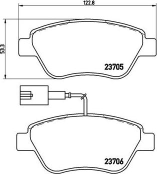 Brembo P 23 085 - Brake Pad Set, disc brake parts5.com