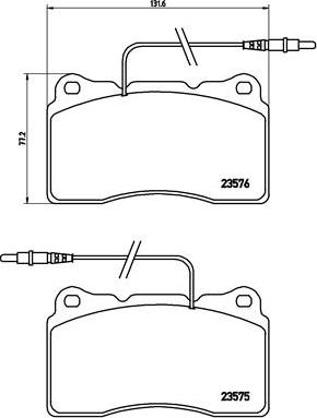 Brembo P 23 082 - Brake Pad Set, disc brake parts5.com