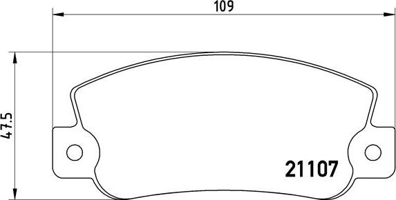 Brembo P 23 032 - Sada brzdových destiček, kotoučová brzda parts5.com