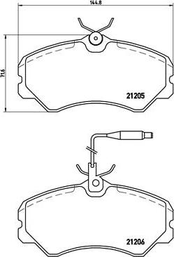 Brembo P 23 023 - Jarrupala, levyjarru parts5.com