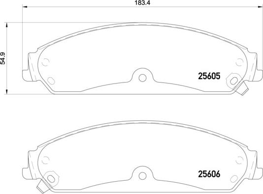 Brembo P 23 149 - Brake Pad Set, disc brake parts5.com