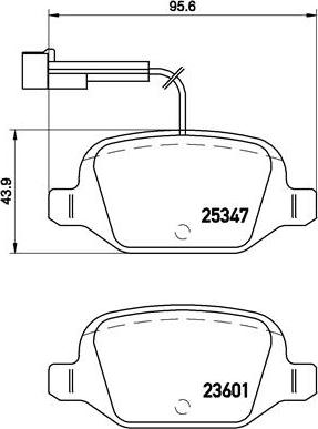 Brembo P 23 146 - Set placute frana,frana disc parts5.com