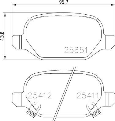 Brembo P 23 151 - Set placute frana,frana disc parts5.com