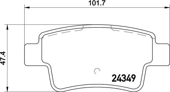 Brembo P 23 104 - Brake Pad Set, disc brake parts5.com