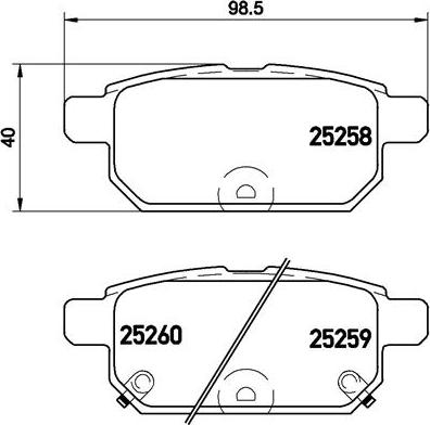 Brembo P 79 029 - Zestaw klocków hamulcowych, hamulce tarczowe parts5.com