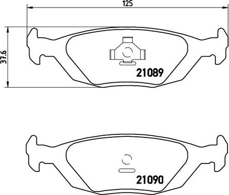 Brembo P 71 003 - Fékbetétkészlet, tárcsafék parts5.com