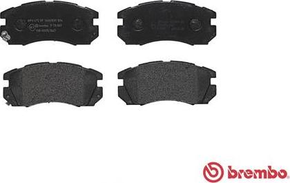 Brembo P 78 007 - Komplet pločica, disk-kočnica parts5.com