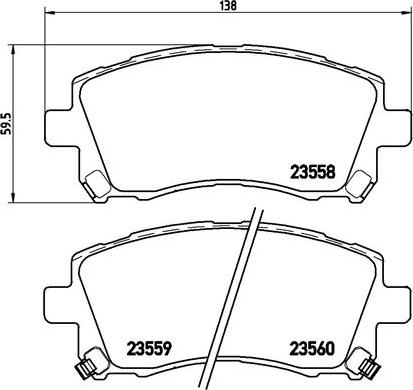 Brembo P 78 010X - Fren balata seti, diskli fren parts5.com