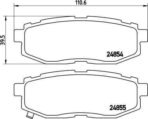 Brembo P 78 018 - Komplet kočnih obloga, disk kočnica parts5.com