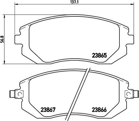 Brembo P 78 013X - Fren balata seti, diskli fren parts5.com