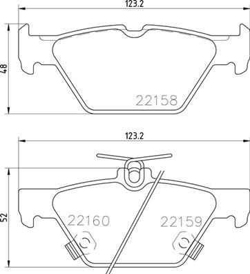 Brembo P 78 026 - Komplet pločica, disk-kočnica parts5.com