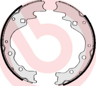 Brembo S 49 514 - Set saboti frana parts5.com