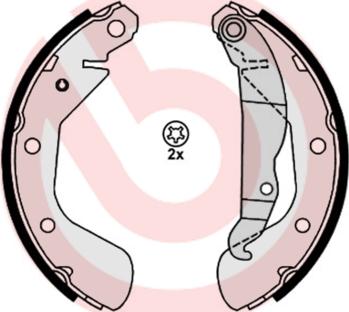 Brembo S 59 514 - Set saboti frana parts5.com