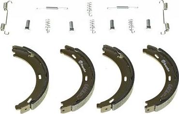 Brembo S 50 502 - Комплект спирачна челюст, ръчна спирачка parts5.com