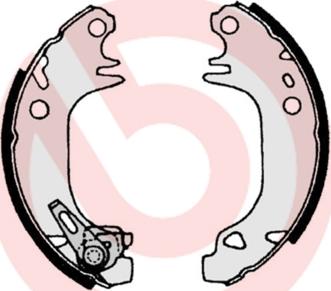 Brembo S 61 513 - Sada brzdových čeľustí parts5.com