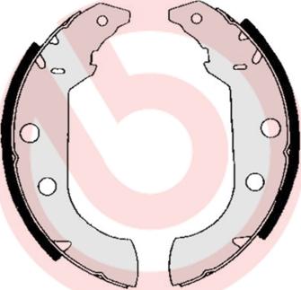 Brembo S 61 517 - Комплект тормозных колодок, барабанные parts5.com