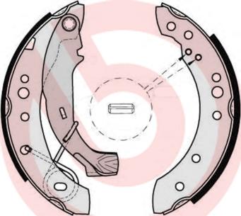 Brembo S 61 526 - Juego de zapatas de frenos parts5.com