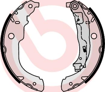 Brembo S 61 528 - Juego de zapatas de frenos parts5.com