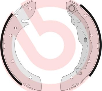 Brembo S 68 521 - Sada brzdových čelistí parts5.com